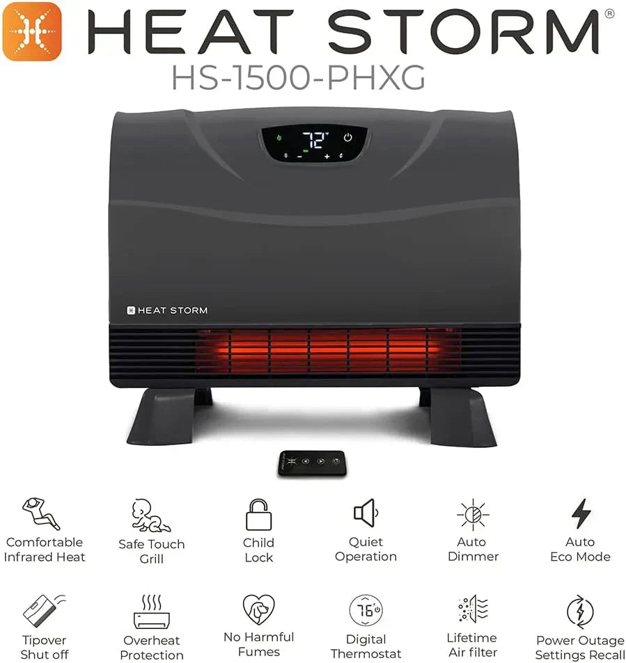 HS-1500-PHX-WIFI Infrared Heater Wifi Wall Mounted wourant