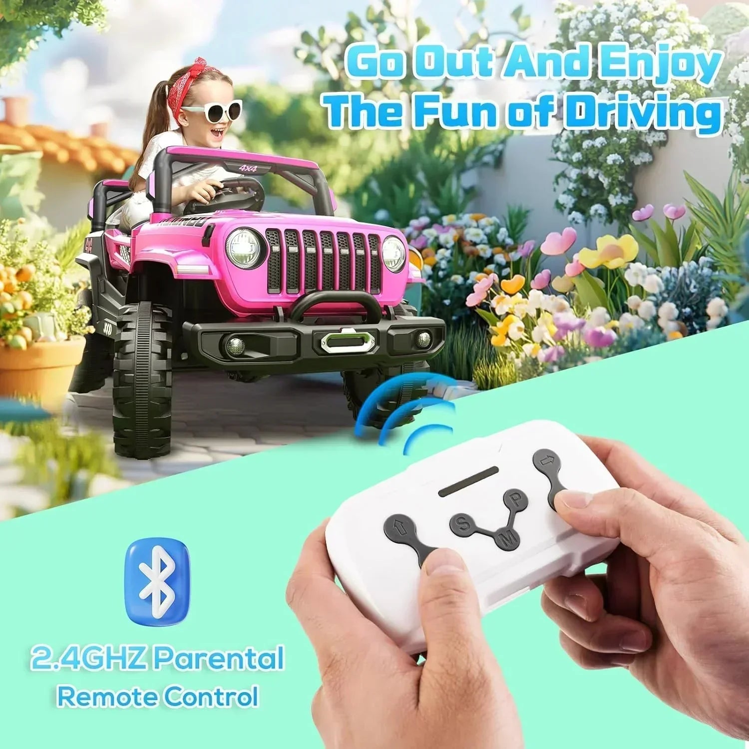 SEALIGHT 12V Children's Driving Truck Model 380 Watt Motor Emergency Braking Function wourant