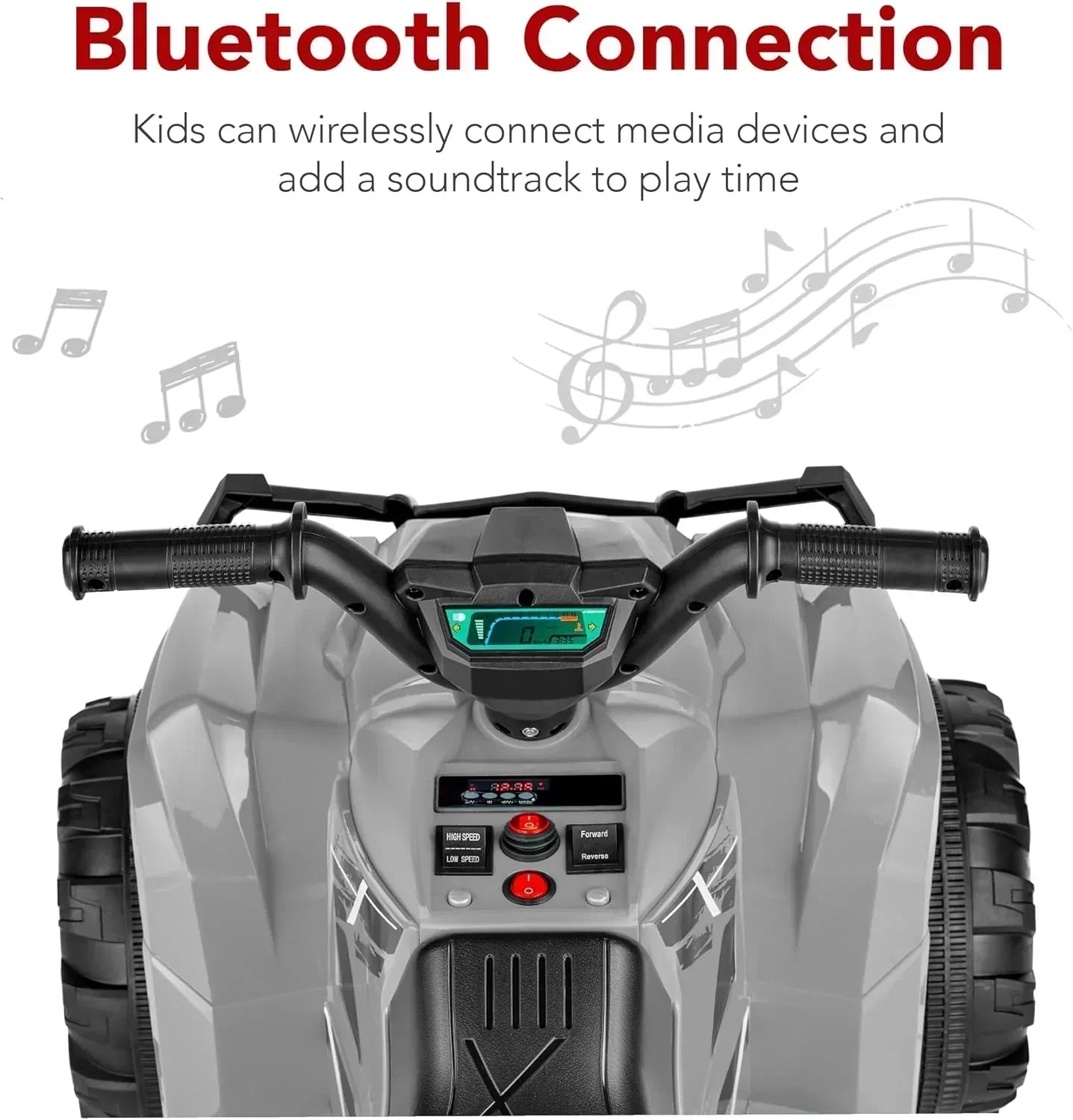 Best Choice Products 12V Kids Ride-On Electric ATV 4-Wheeler Quad Car Toy Bluetooth Audio wourant