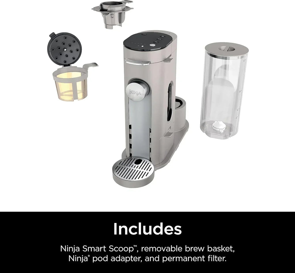 Ninja Pods Grounds Single-Serve Coffee Maker K-Cup Pod Compatible Brews Grounds Compact Design wourant