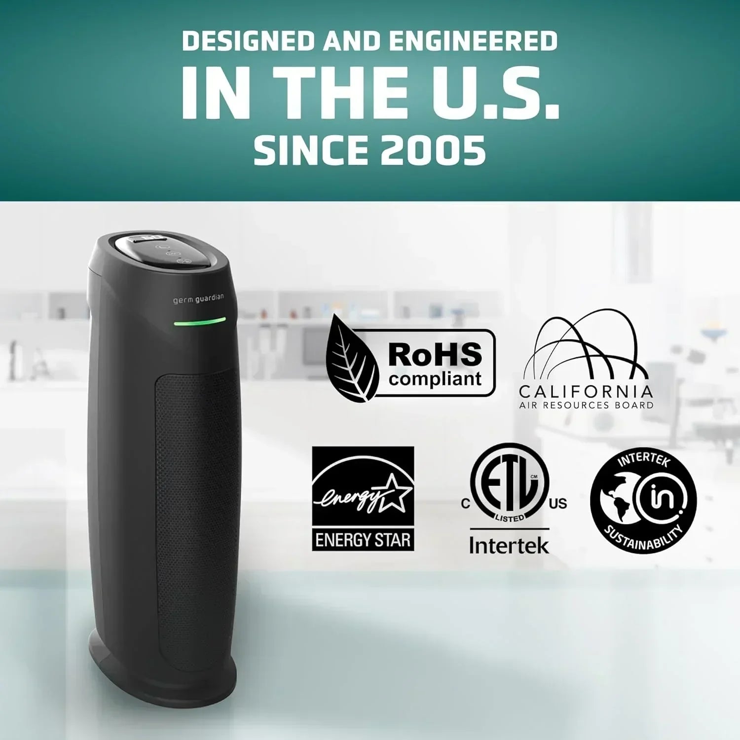Home air purifier with HEPA pure filter wourant
