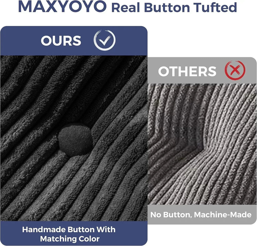 MAXYOYO Folding Sofa Bed Convertible Sleeper Chair with Pillow Foldable Mattress with Back Support wourant