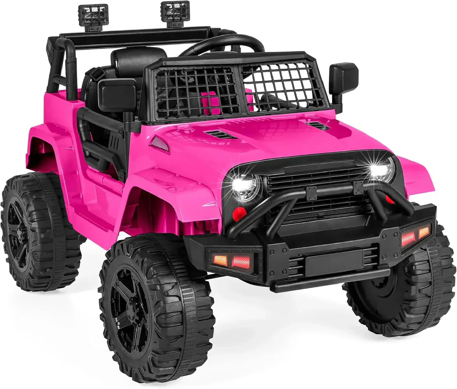 Best Choice Products 12V Kids Ride-On Truck Car with Spring Suspension and LED Lights wourant