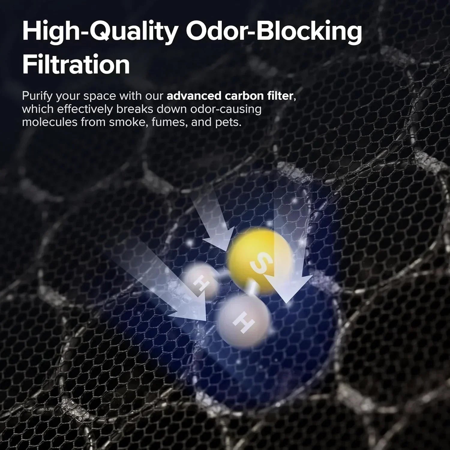 Large-room air purifier for home use with air quality monitor washable pre-filter wourant