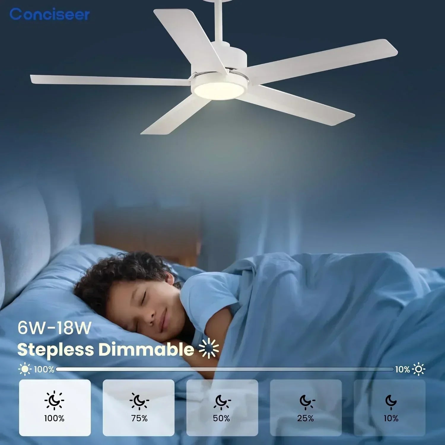 Modern ceiling fan 72 inch bedroom living room library cafe outdoor/industrial wourant