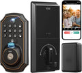 Keyless Entry Door Lock with Camera Fingerprint Smart Door Lock with App Remote Control wourant