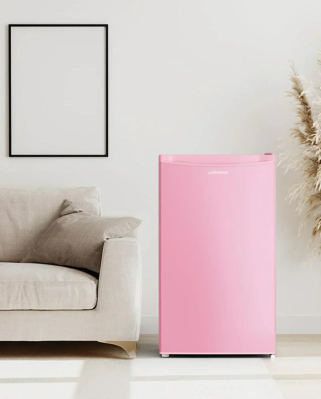 Upstreman 3.2 Cu.Ft Mini Fridge Freezer Single Door Fridge Dorm Fridge Adjustable Thermostat wourant