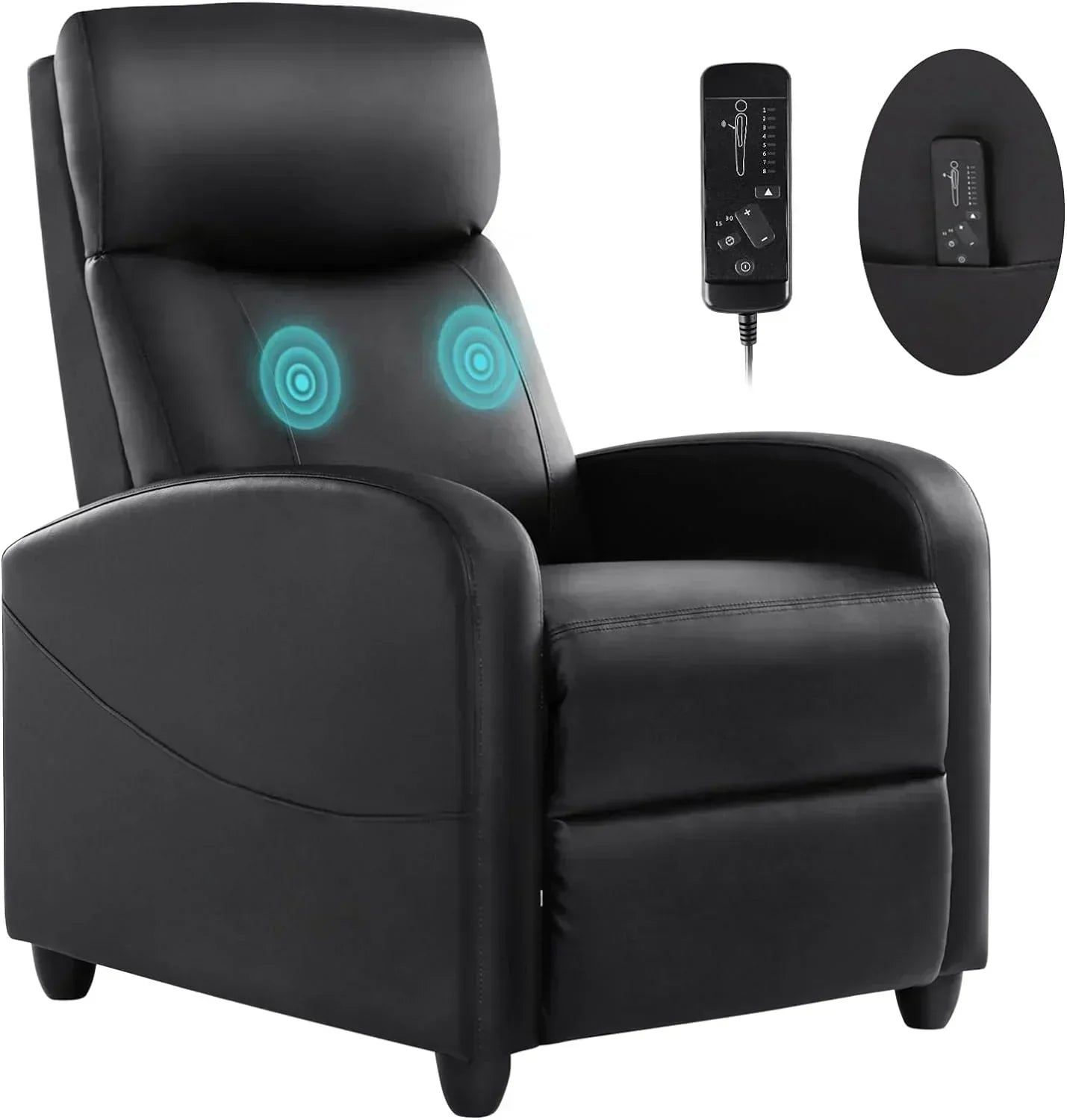 Adult recliner living room massage recliner adjustable home theater chair single sofa wourant