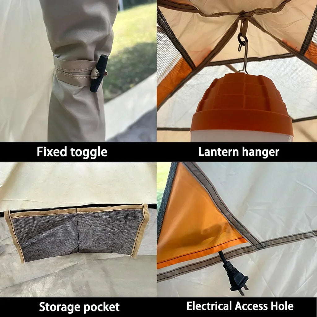 Camping Tent 2/3/4/6 Person Dome Tent Portable Camping Tent Outdoor and Backpacking Beach wourant