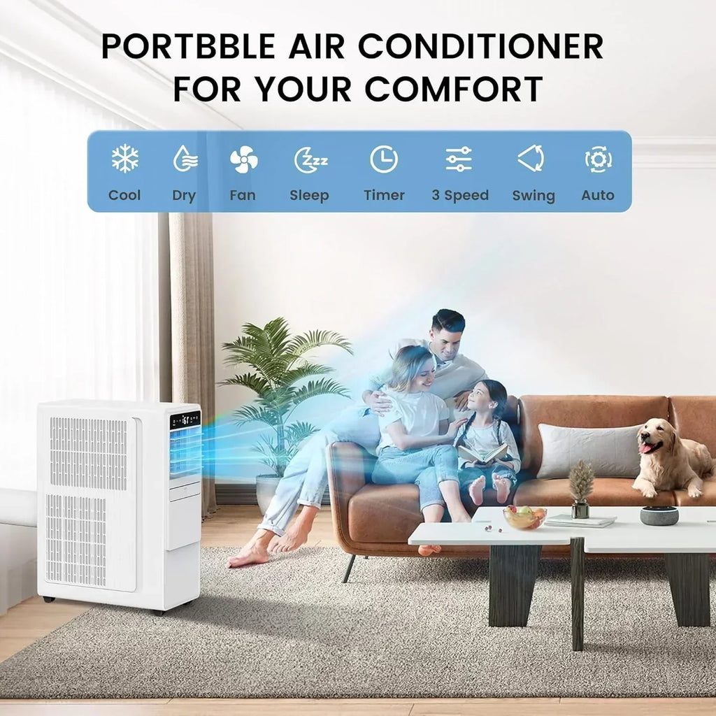 12000 BTU Portable Air Conditioners for Room up to 500 sq.ft Free Standing Quiet Portable AC Unit wourant
