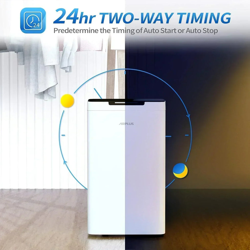 AIRPLUS 1,500 Sq. Ft Dehumidifier for Basement 30 Pints Powerful Dehumidifier for Home Large Rooms wourant