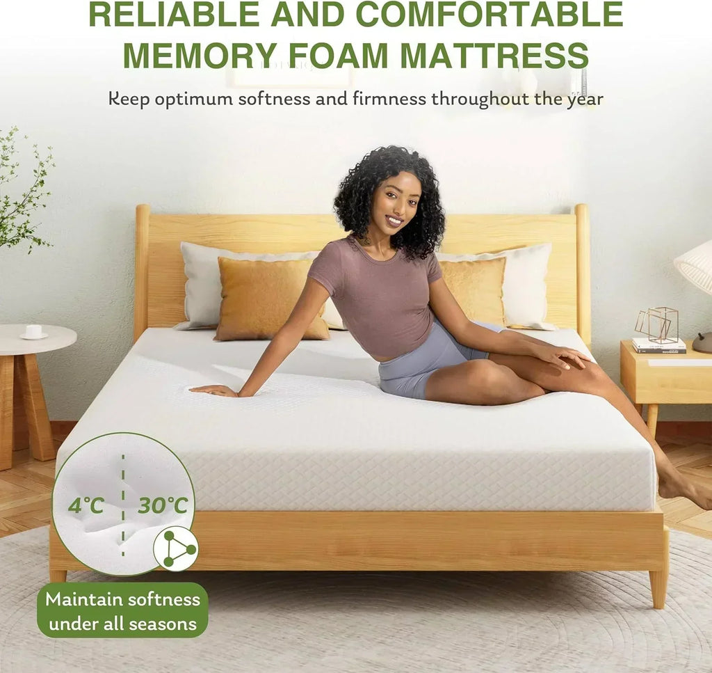 8-inch double mattress with memory foam for medium firm support wourant