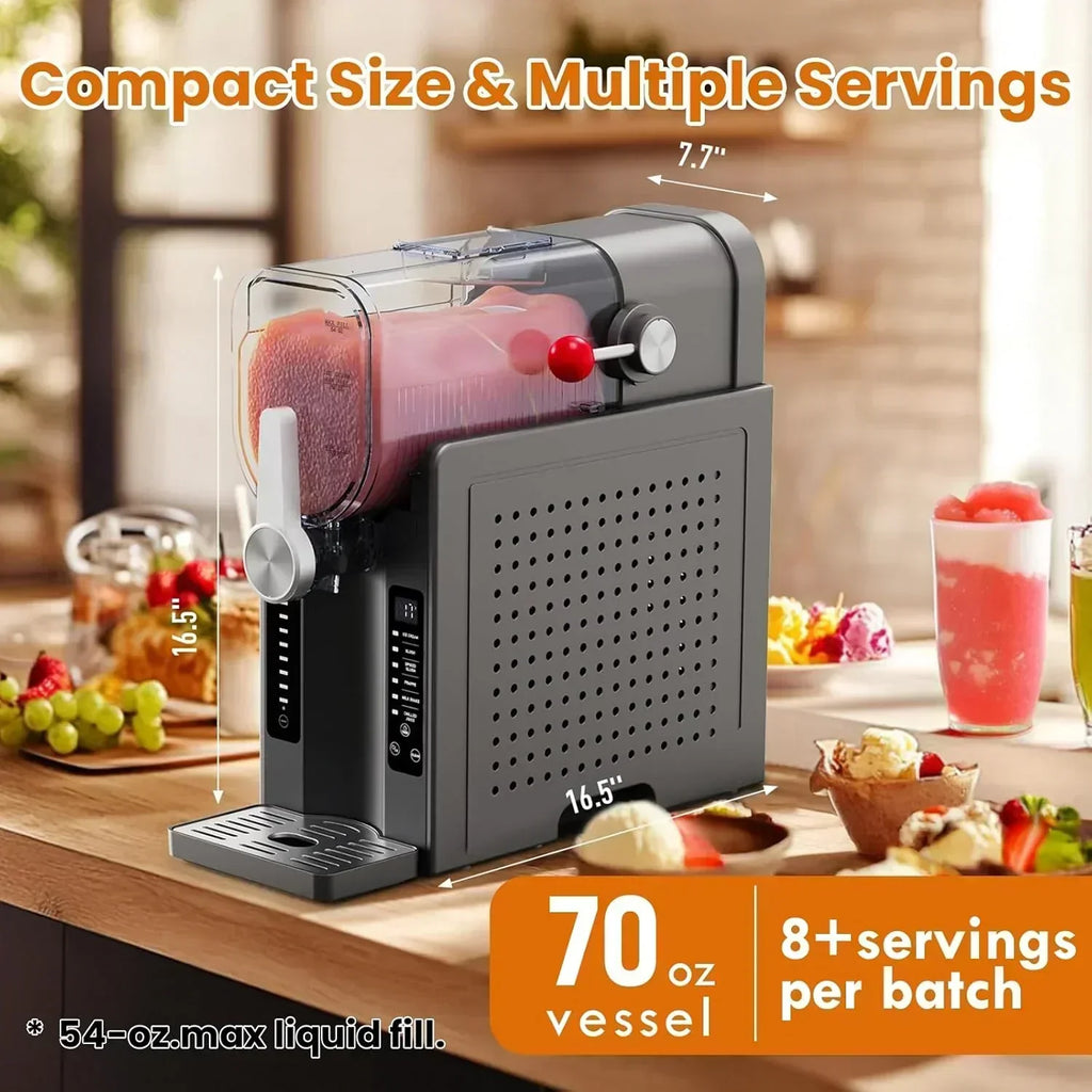 Slushie Machine Professional Frozen Drink Maker No Ice Needed Slushie Machine with LED Display wourant