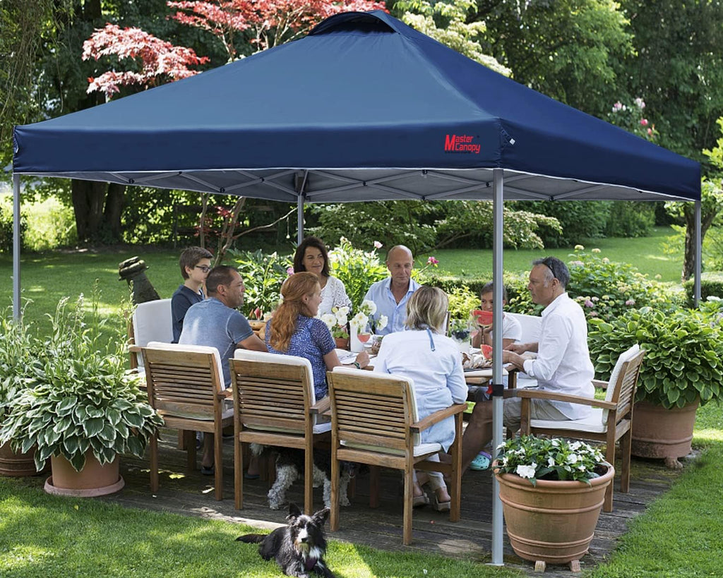 Durable Pop-up Canopy Tent with Roller Bag (10x10 Black) wourant