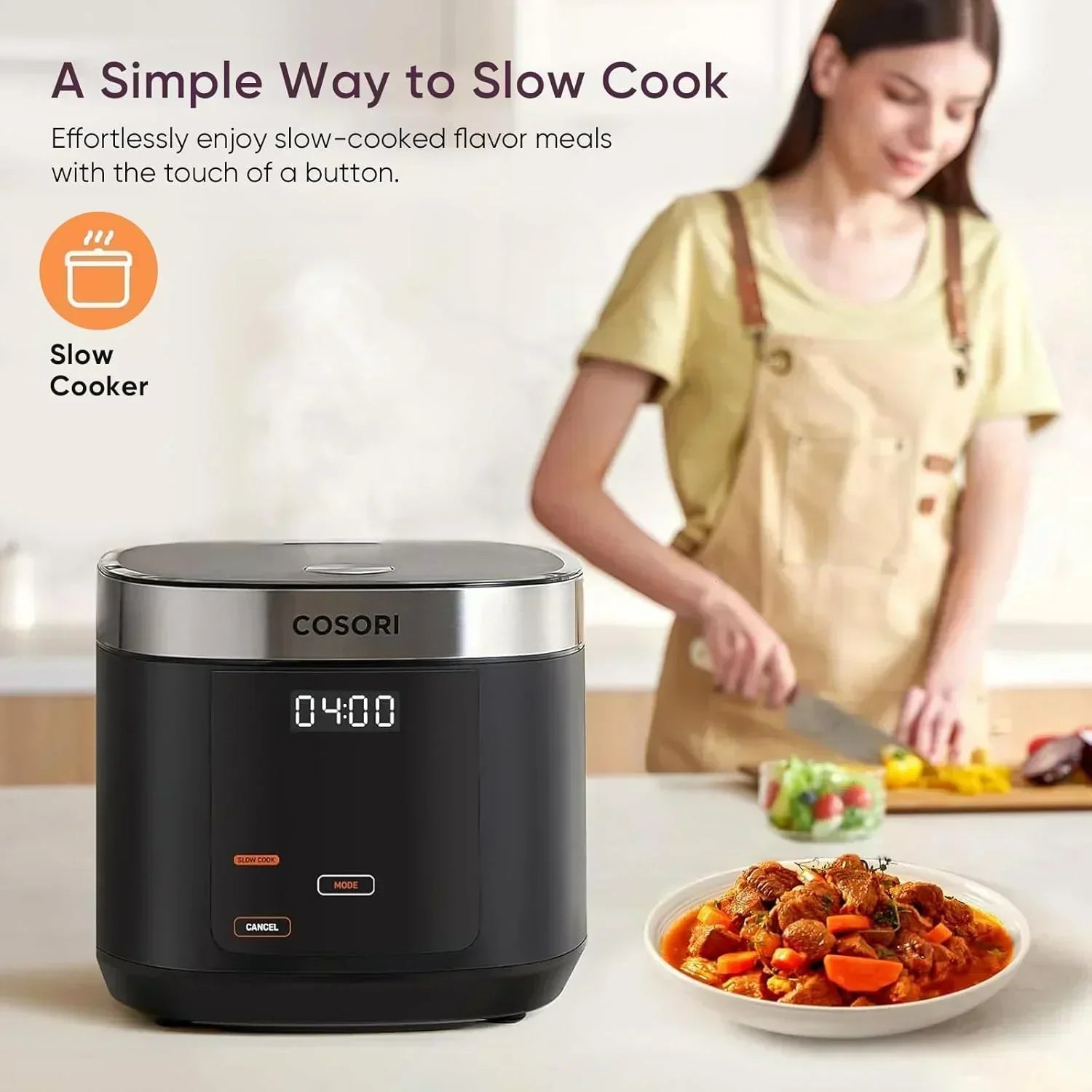 COSORI Rice Cooker 10 Cup 24h Keep Warm 18 Functions Fuzzy Logic Rice Maker wourant
