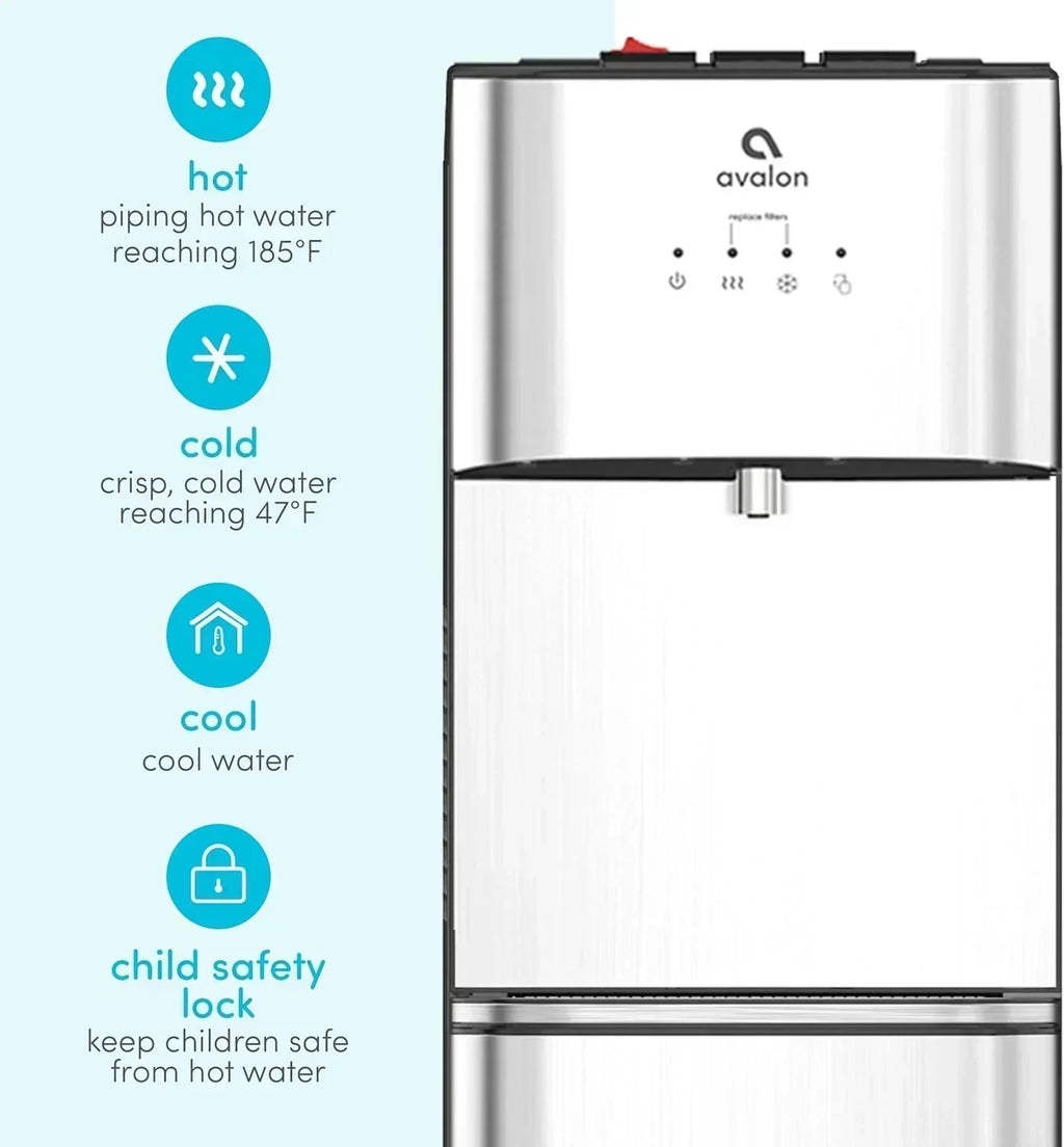 Avalon A3F Bottom Loading Water Cooler Dispenser BioGuard-3 Temperature Settings-UL-Filtered wourant