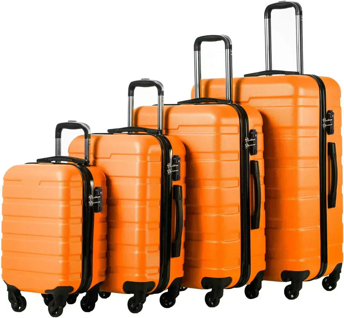 Coolife Luggage 3 Piece Set Suitcase Spinner Hardshell Lightweight TSA Lock wourant