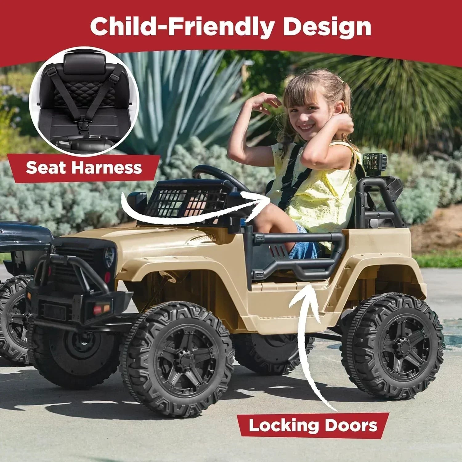 Best Choice Products 12V Kids Ride-On Truck Car with Spring Suspension and LED Lights wourant