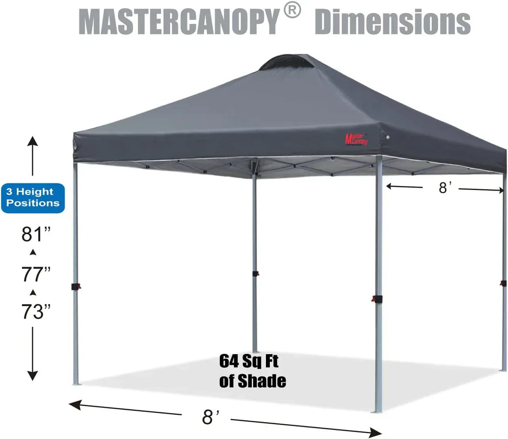 Durable Pop-up Canopy Tent with Roller Bag (10x10 Black) wourant