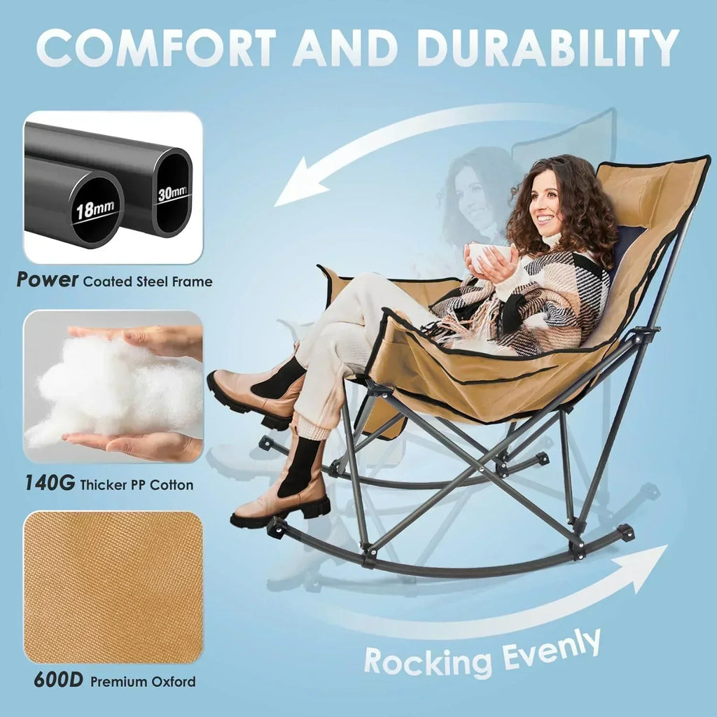 Heated Camping Chair Extra Large Heated Chair Outdoor Sports Chair with 3 Heat Levels on Back wourant