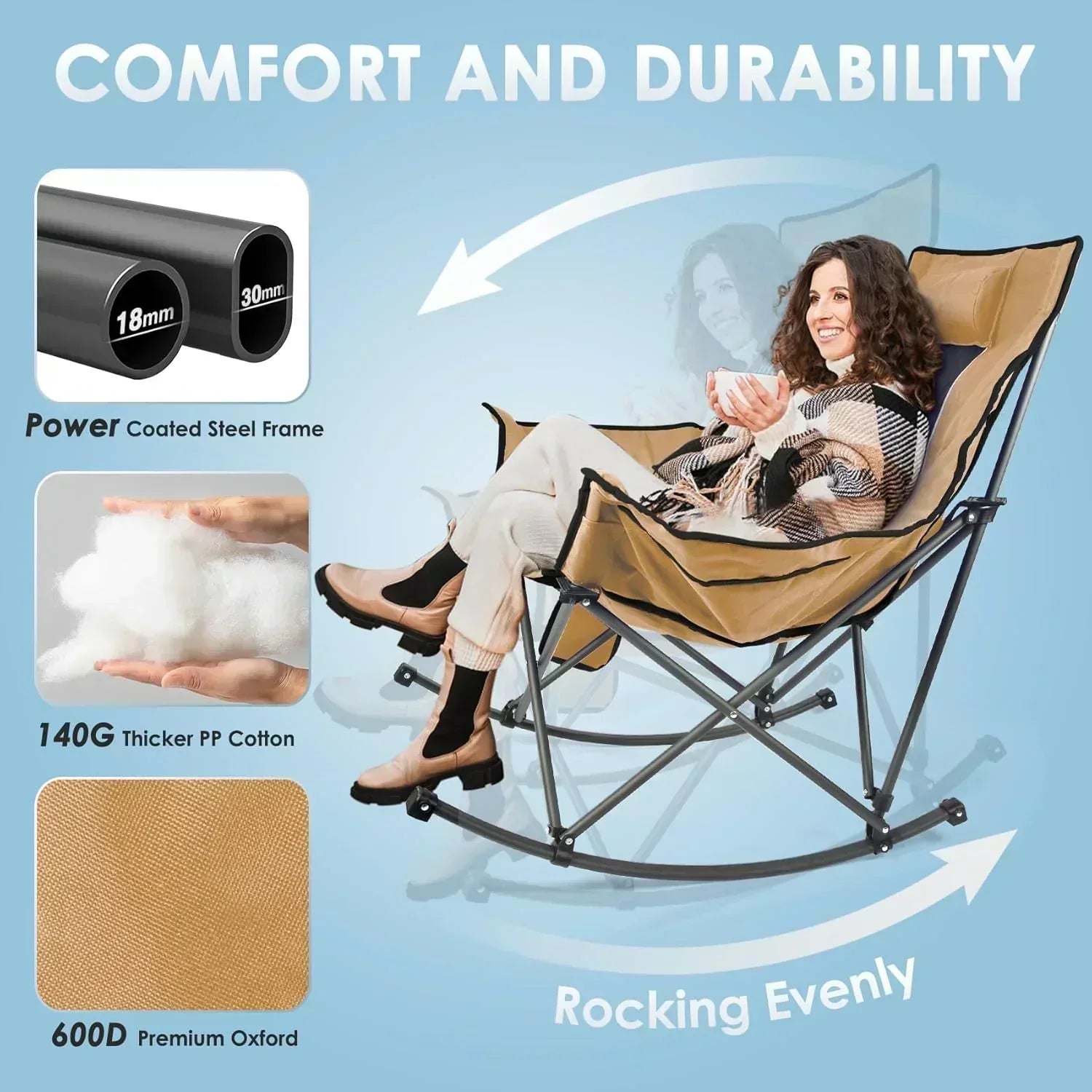 Heated Camping Chair Extra Large Heated Chair Outdoor Sports Chair with 3 Heat Levels on Back wourant