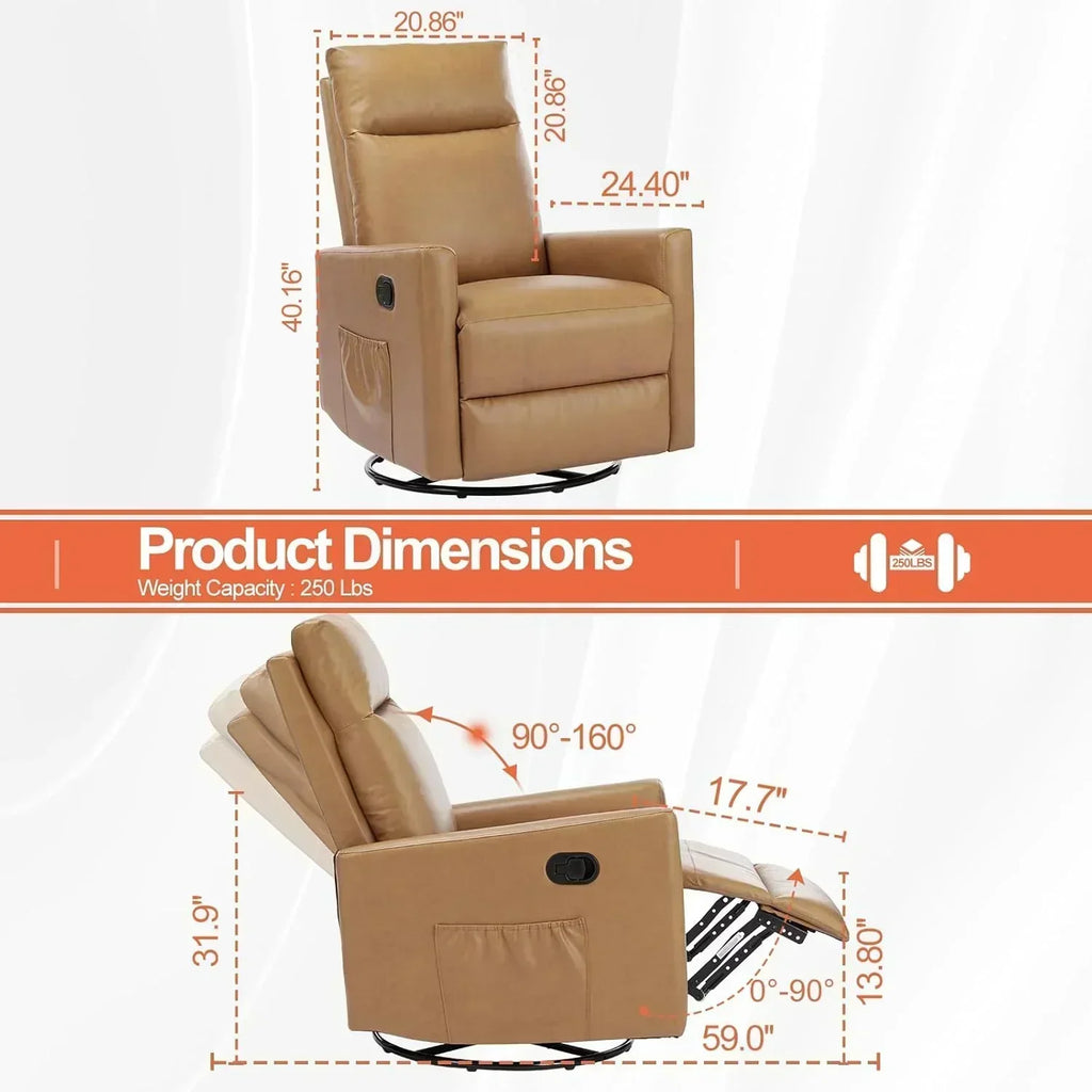 Sweetcrispy Massage Recliner Chair for Adults Adjustable Home Theater Seating wourant