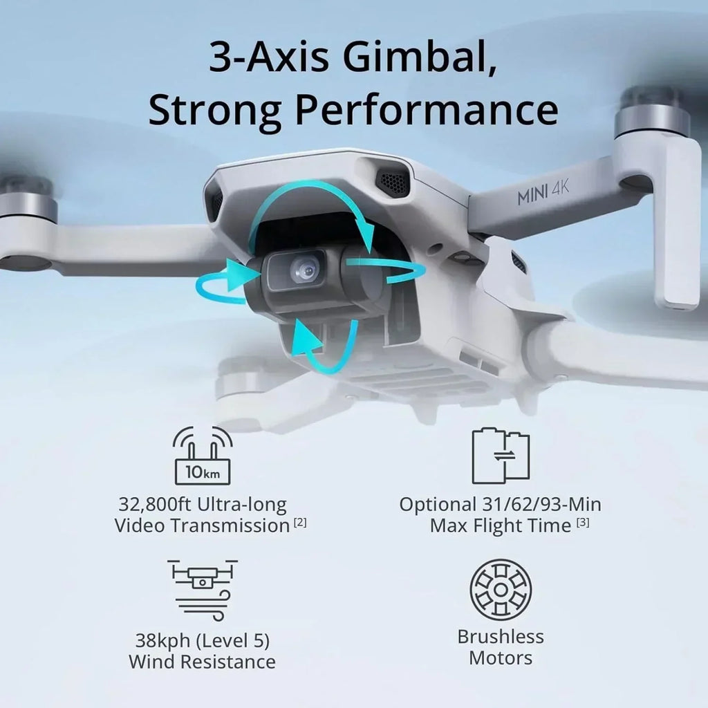 Mini 4K Camera Drone Combo for Adults 4K Ultra HD Camera Drone 10km Video Transmission wourant