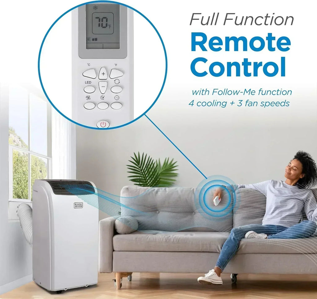 BLACK+DECKER 8,000 BTU Portable Air Conditioner for Rooms up to 350 Sq wourant