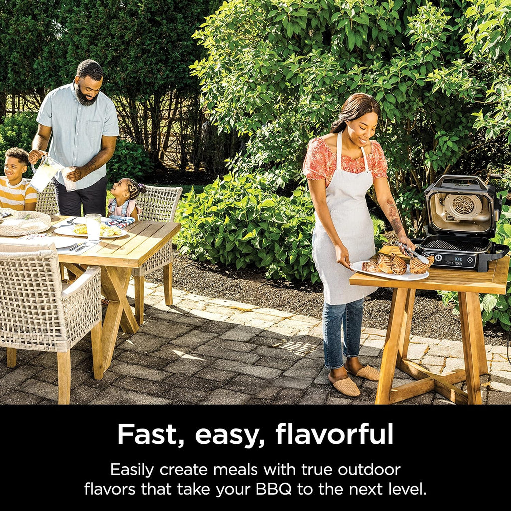 OG751 Woodfire Pro Outdoor Grill Built-In Thermometer 7-in-1 Master Grill BBQ Smoker Air Fryer wourant