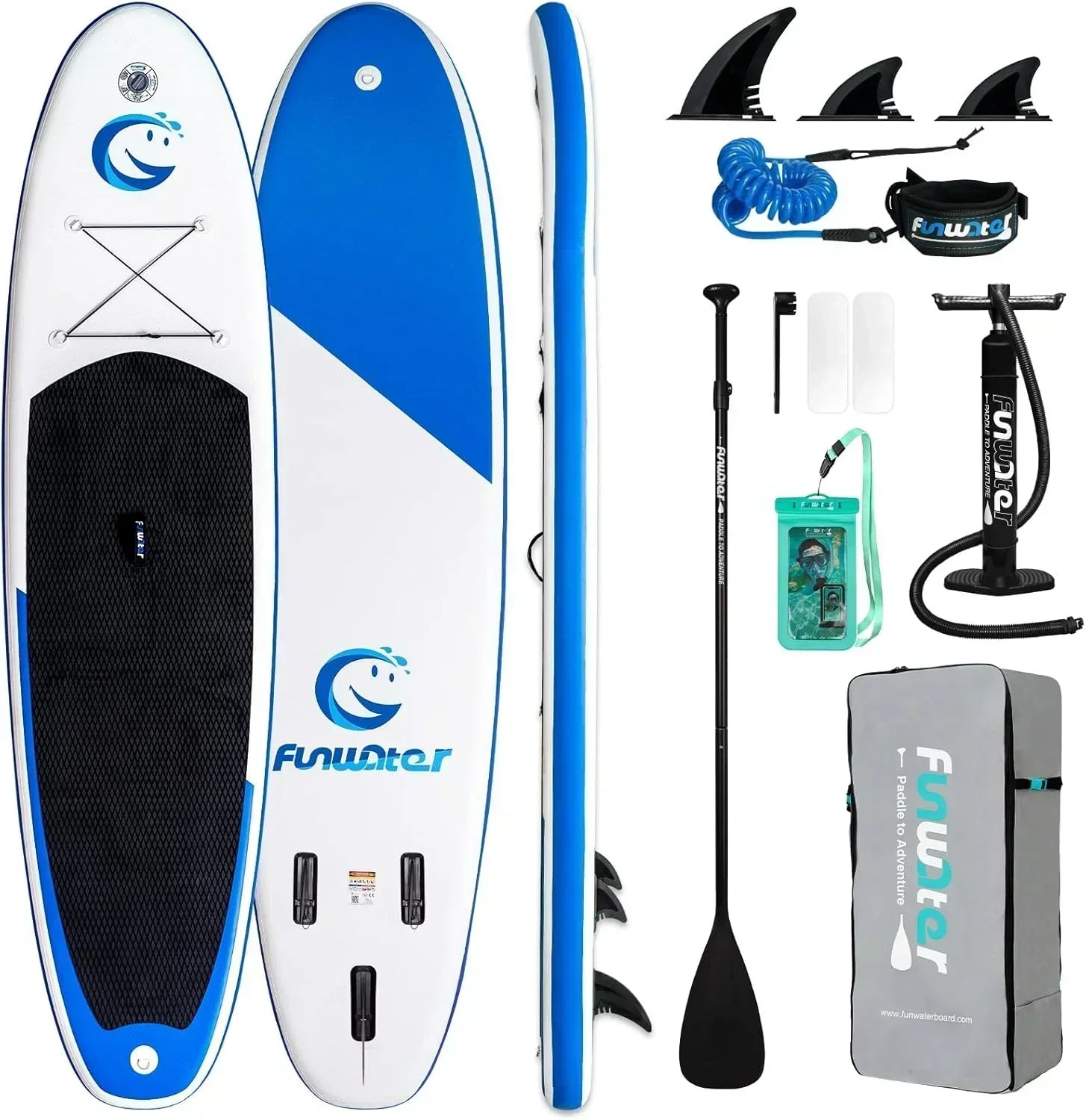 FunWater Stand Up Paddle Board Ultralight Inflatable Paddle Board with SUP Accessories wourant