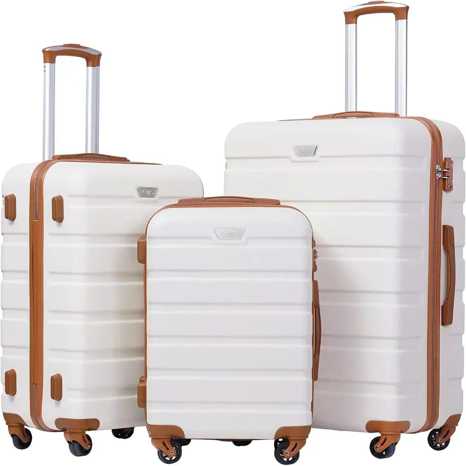 Coolife Luggage 3 Piece Set Suitcase Spinner Hardshell Lightweight TSA Lock wourant