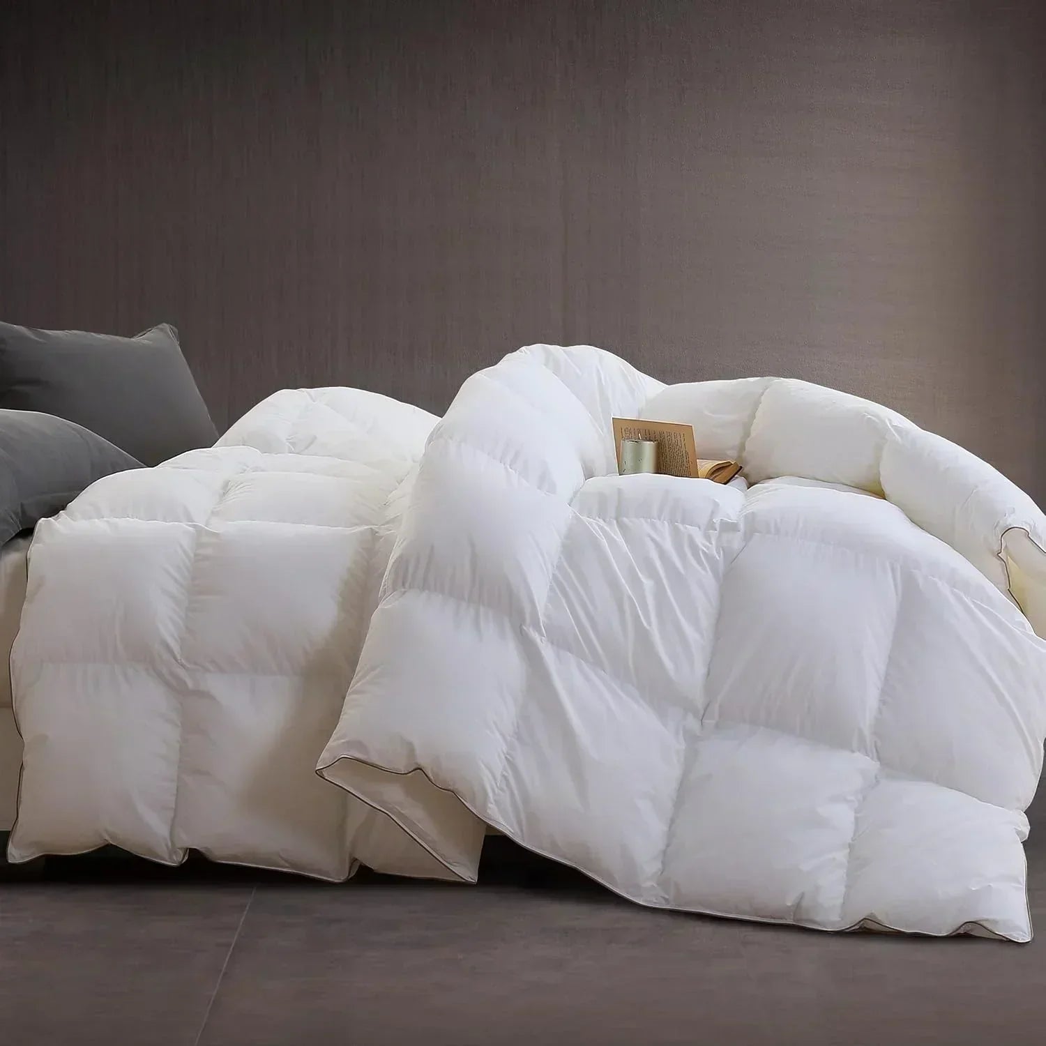 Premium Down Comforter 3D Baffle Box Design wourant