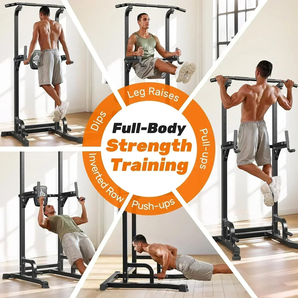 Sportsroyals Power Tower Pull Up Bar Station 450 lbs stable suspended immersion tilt station wourant