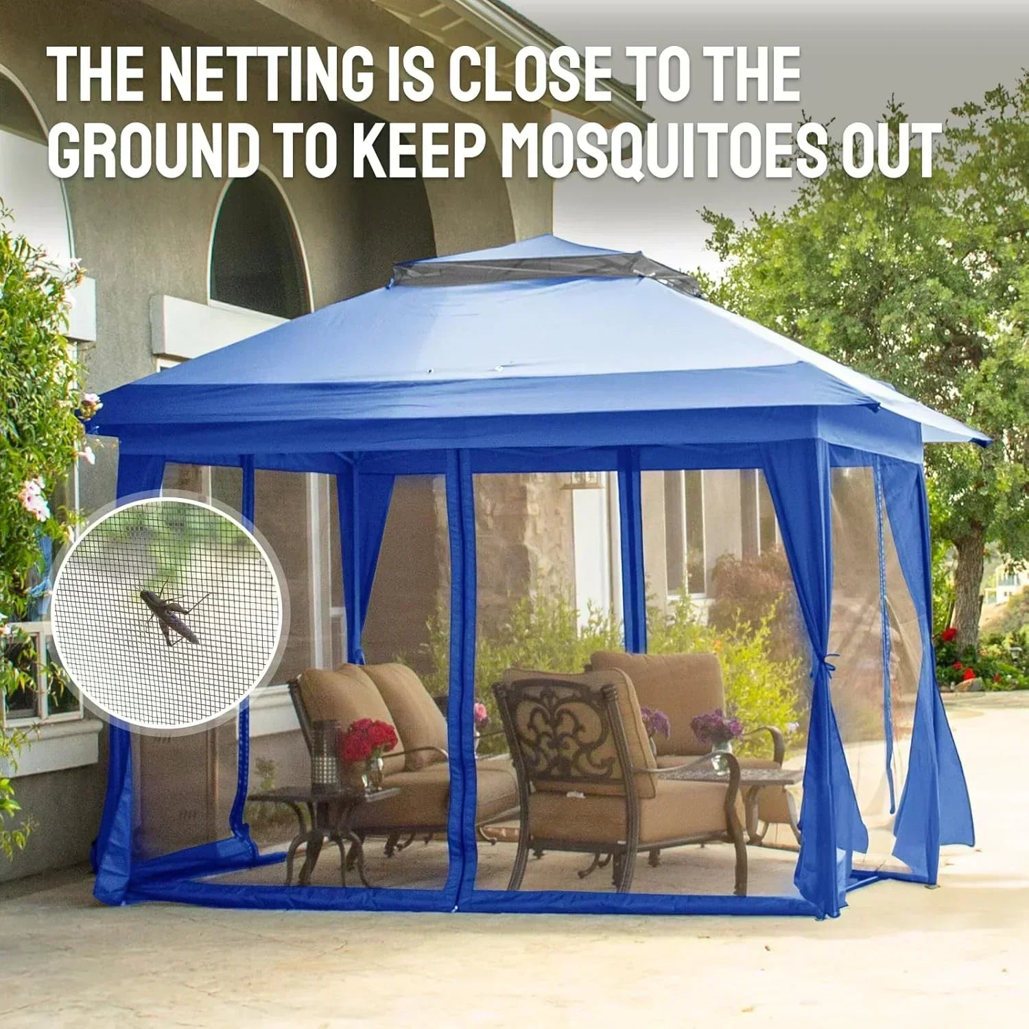 CROWN SHADES 13x13 Pop Up Gazebo Canopy Tent Gazebos on Clearance Outdoor Gazebo wourant