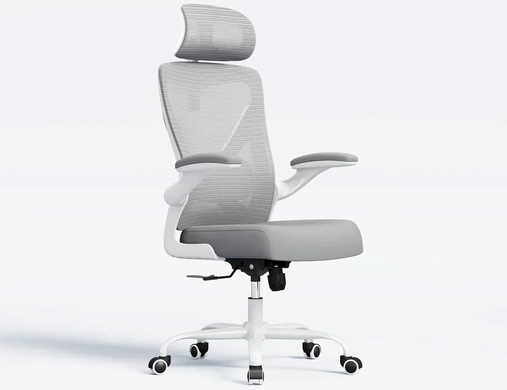 Office computer desk and chair gaming chair with lumbar support and headrest wourant