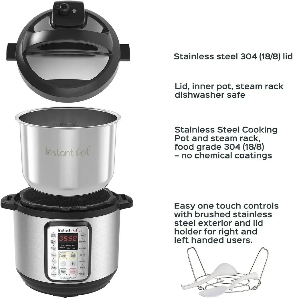 9-in-1 Multicooker Pressure Cooker Slow Cook Rice Maker Steamer Sauté Yogurt Warmer Sterilizer wourant