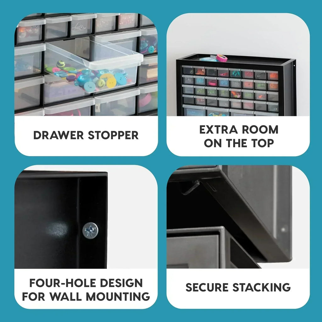 IRIS USA Screw Tool Organizer Small Parts Cabinet Chest Storage Drawers Organization Toolbox wourant