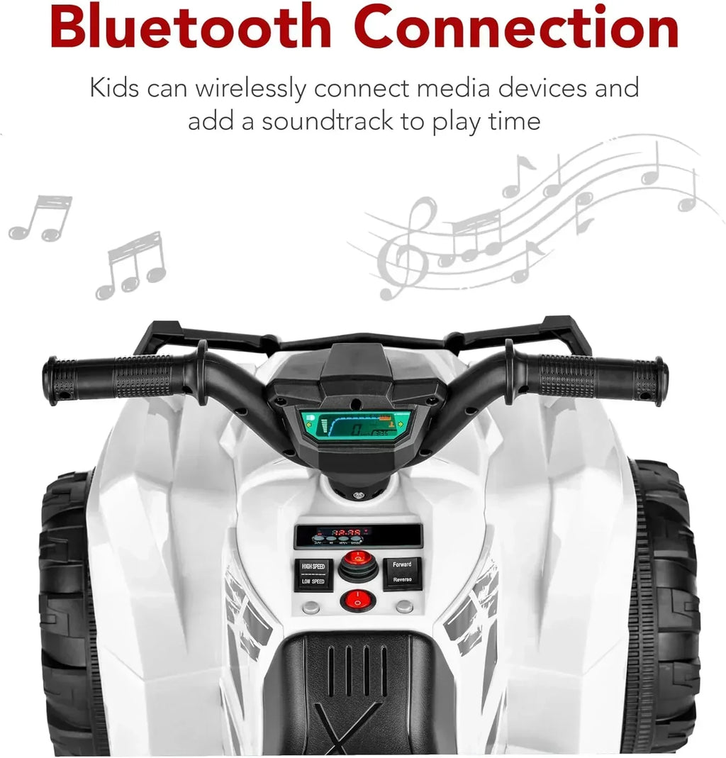 Best Choice Products 12V Kids Ride-On Electric ATV 4-Wheeler Quad Car Toy Bluetooth Audio wourant