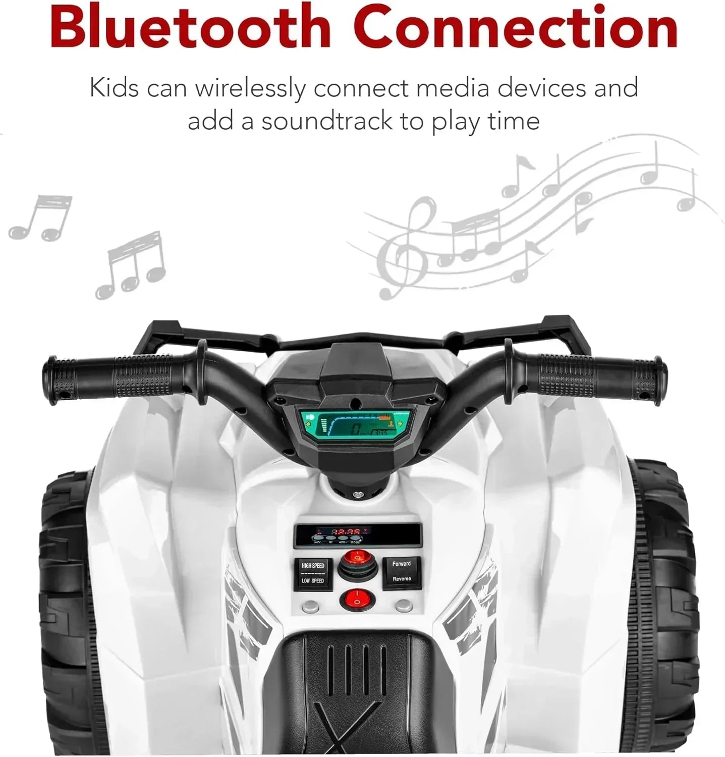 Best Choice Products 12V Kids Ride-On Electric ATV 4-Wheeler Quad Car Toy Bluetooth Audio wourant