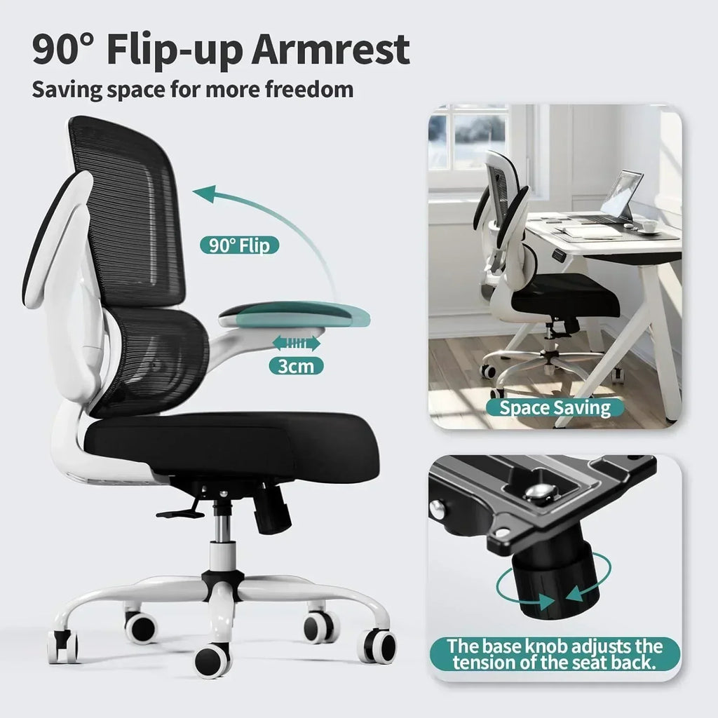 TRALT Office Chair Ergonomic Desk Chair 330 lbs Home Mesh Gaming Chair with Wheels wourant