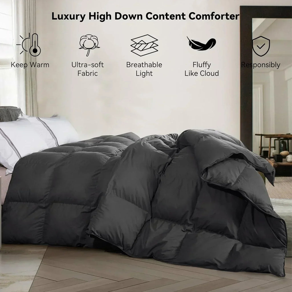 Premium Down Comforter 3D Baffle Box Design wourant