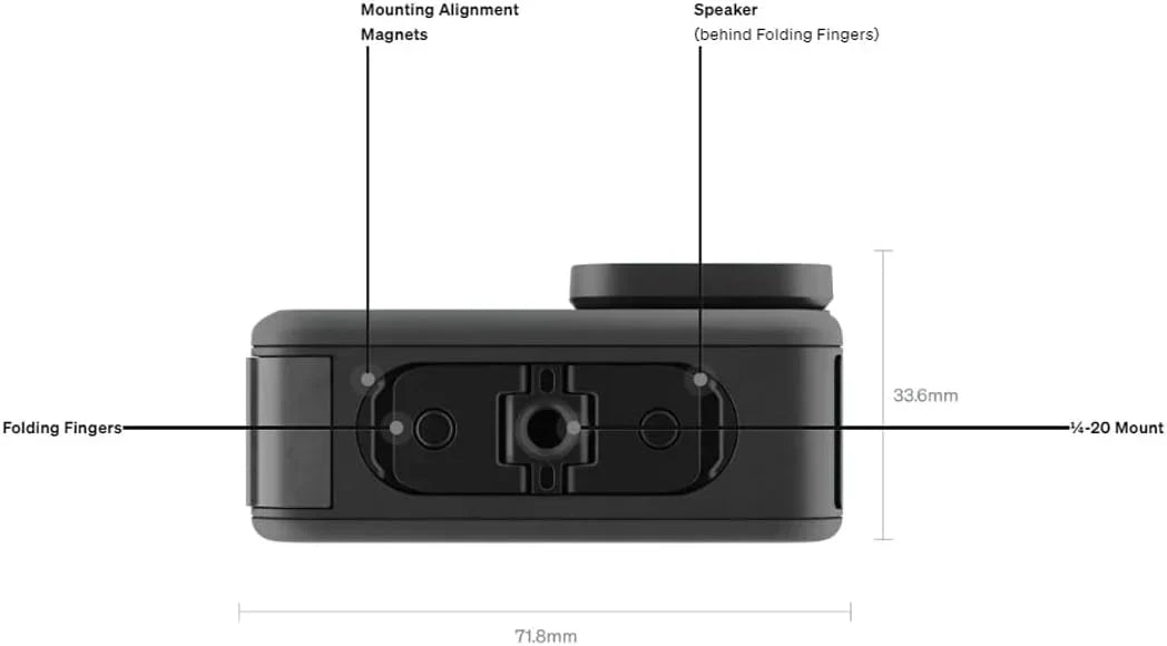 Black Waterproof Action Camera with 5.3K60 Video 27MP Photo Compatability HB-Series Lenses wourant