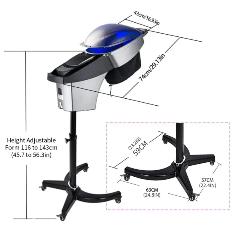Hair Salon Professional O3 Ozone Micro Mist Hair Steamer Accelerator Color Processor Hair Care wourant