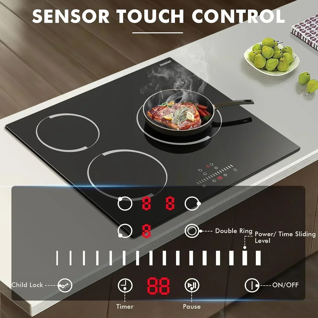 Electric Cooktop 30 Inch - 5 Burners Built-in Ceramic Cooktop 30" Electric Stove Top wourant