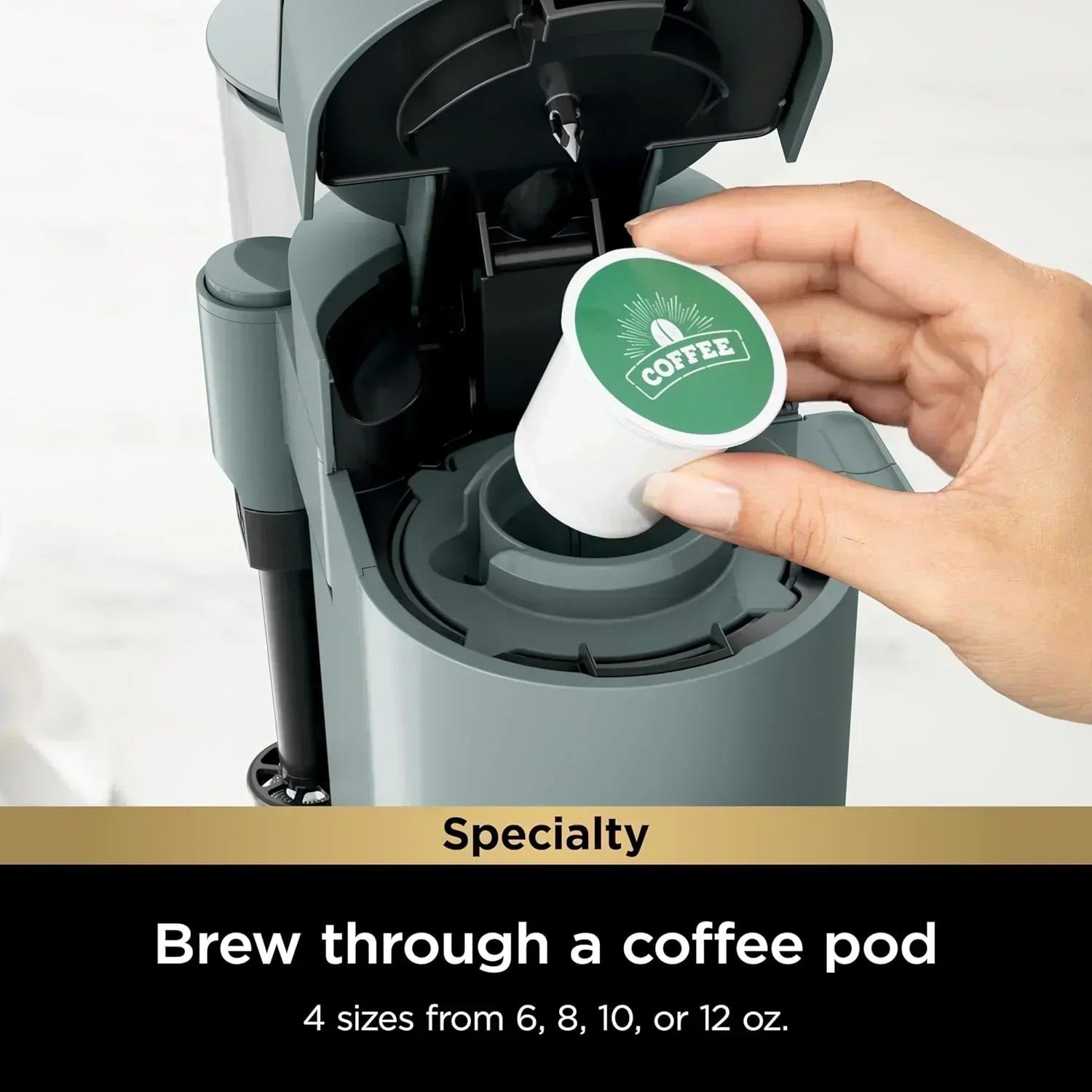 Ninja Single Serve Coffee Maker 56 oz Reservoir Stone wourant