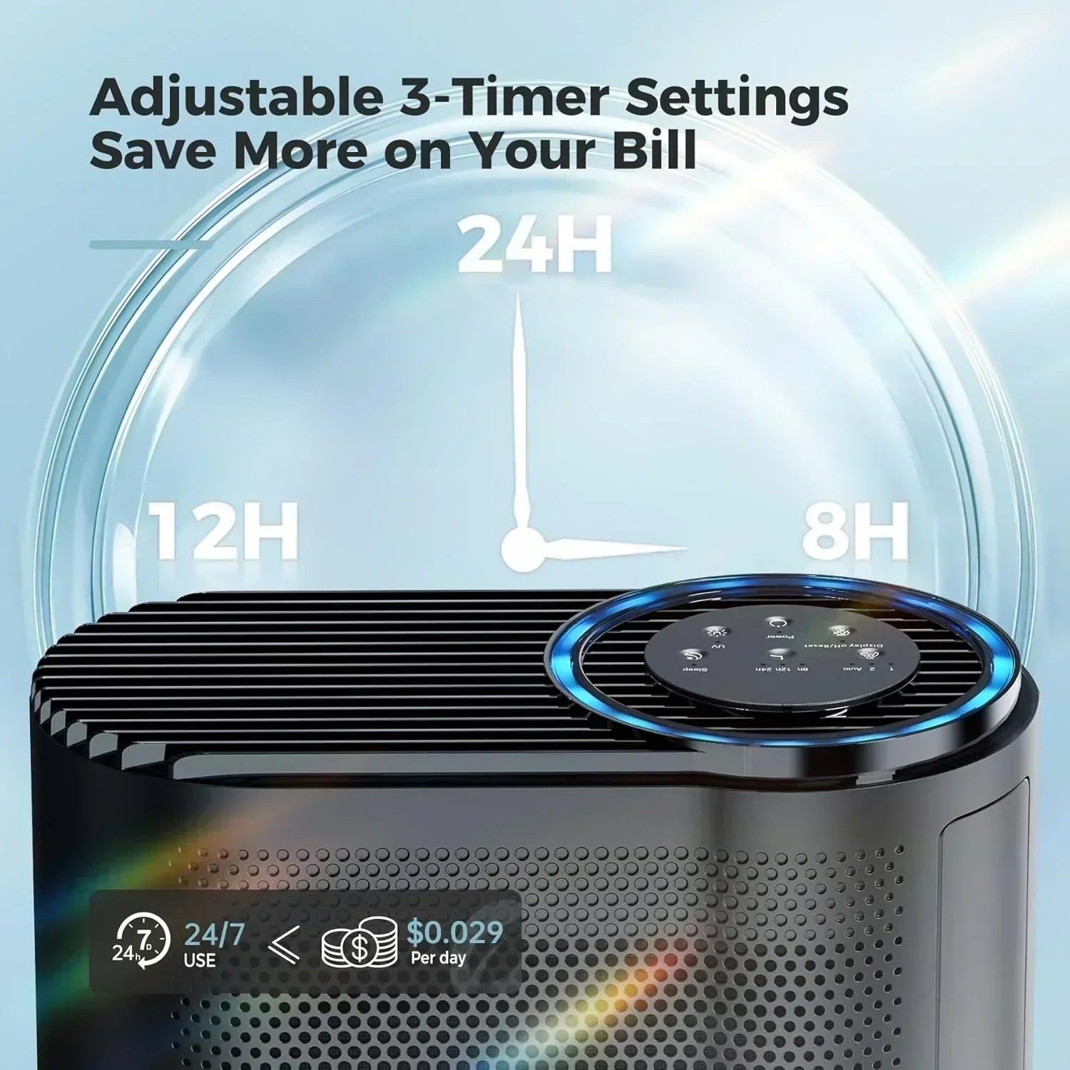 Home air purifier equipped with air quality sensor wourant