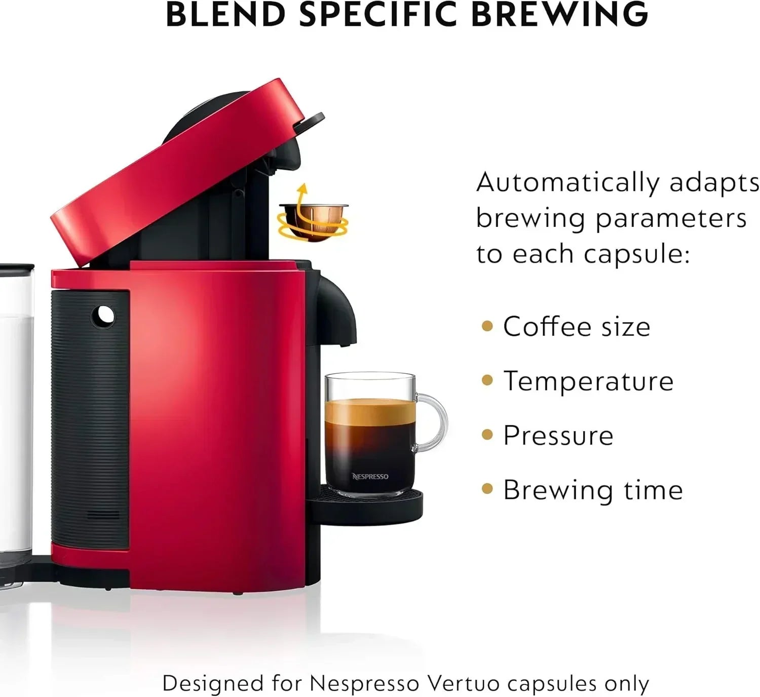 Nespresso Vertuo Plus Coffee and Espresso Maker by De'Longhi wourant