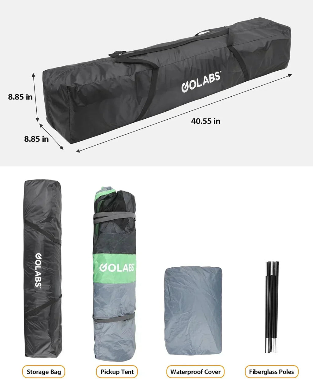 Truck Portable Bed Tent with Extra Rain Cover for Camping and Outdoor Activities wourant