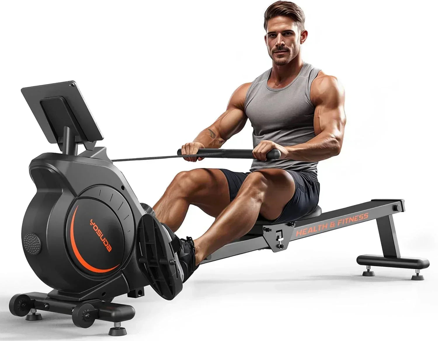 YOSUDA Home Magnet/Water Resistance Rowing Machine Support Bluetooth and Applications wourant