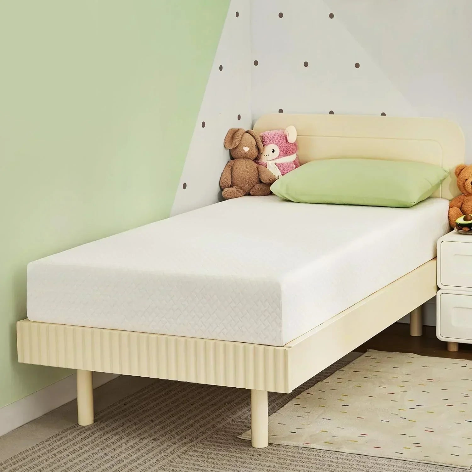 8-inch double mattress with memory foam for medium firm support wourant